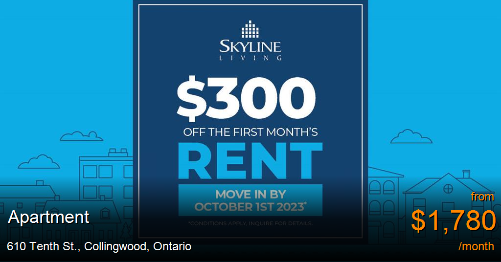 610 tenth st., collingwood Apartment for Rent