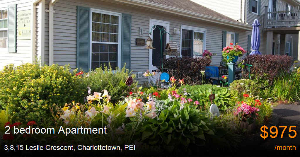 3,8,15 Leslie Crescent, Charlottetown Apartment for Rent B22661