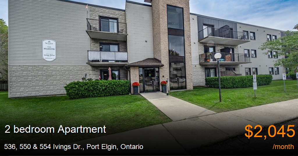 536, 550 & 554 ivings dr., port elgin Apartment for Rent