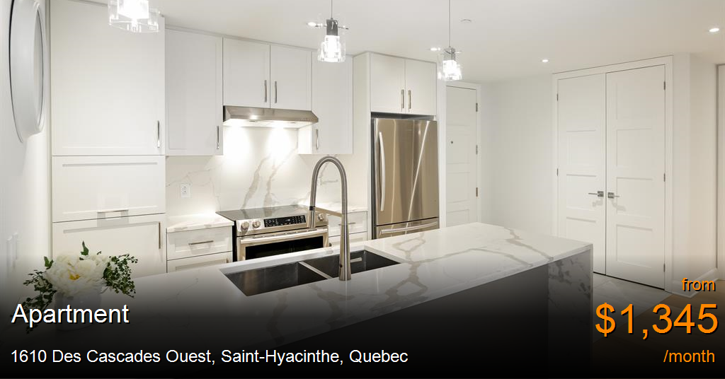 1610 des cascades ouest, sainthyacinthe Apartment for Rent