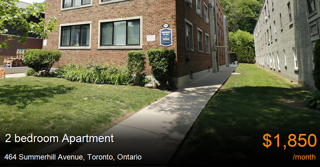 464 summerhill avenue, toronto Apartment for Rent