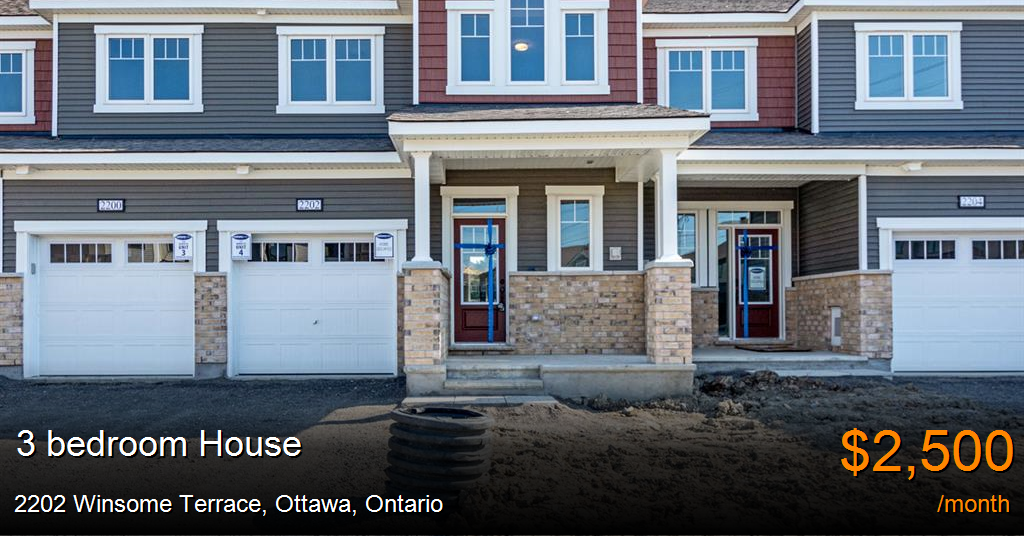 2202 winsome terrace, ottawa House for Rent