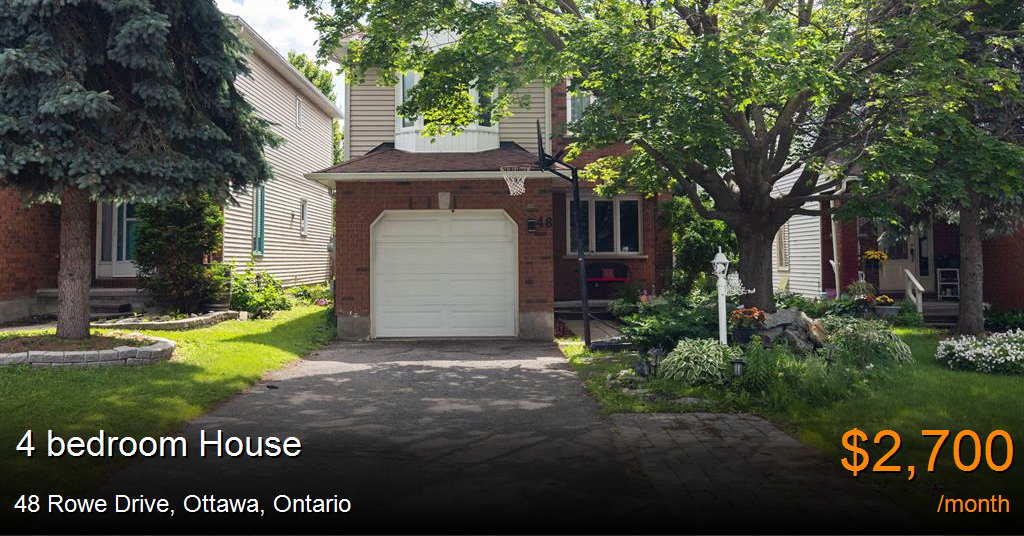 48 rowe drive, ottawa House for