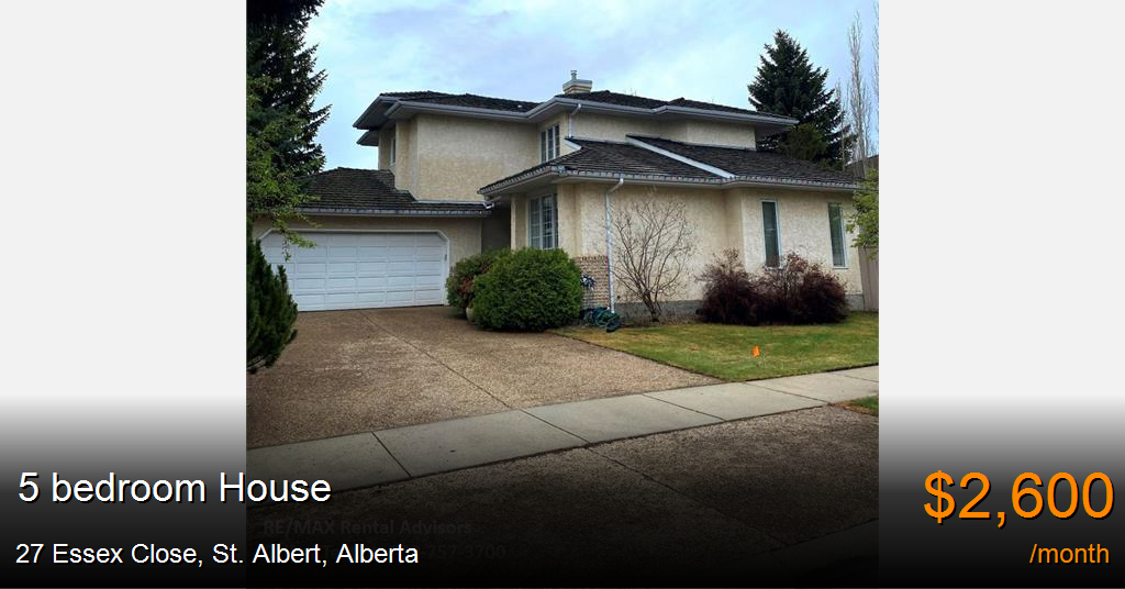 27 essex close, st. albert House for Rent