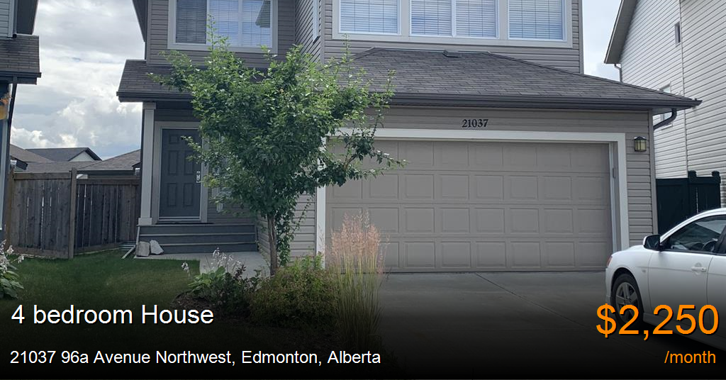 21037 96a avenue northwest, edmonton House for Rent