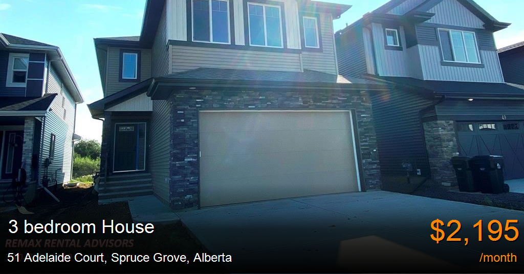 51 adelaide court, spruce grove House for Rent