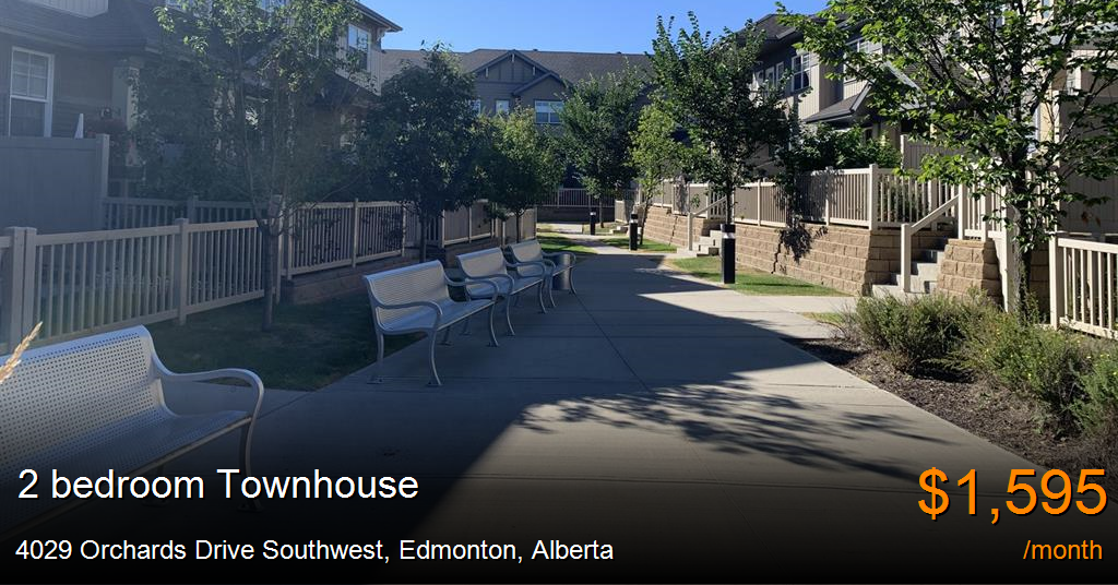 4029 orchards drive southwest, edmonton Townhouse for Rent
