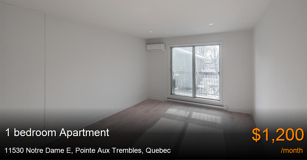 11530 notre dame e, pointe aux trembles Apartment for Rent