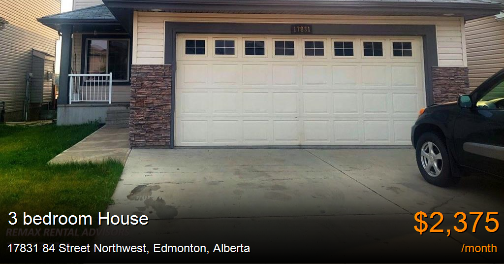 17831 84 street northwest, edmonton House for Rent
