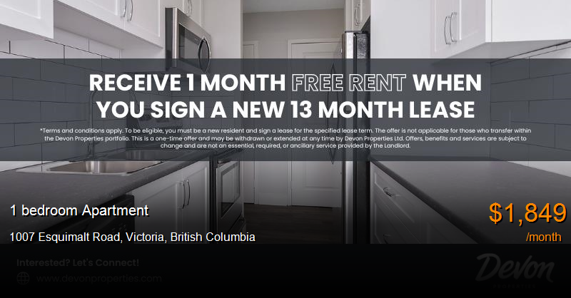 1007 esquimalt road, victoria Apartment for Rent