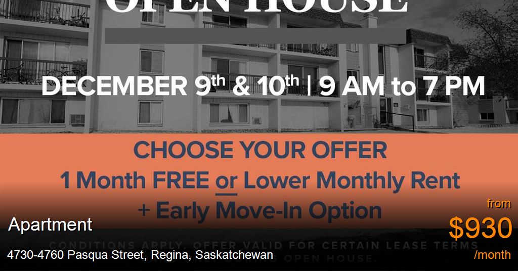 47304760 Pasqua Street, Regina Apartment for Rent