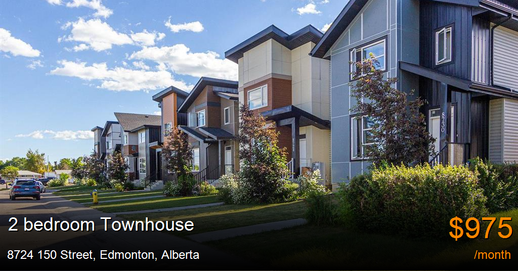 8724 150 street, edmonton Townhouse for Rent