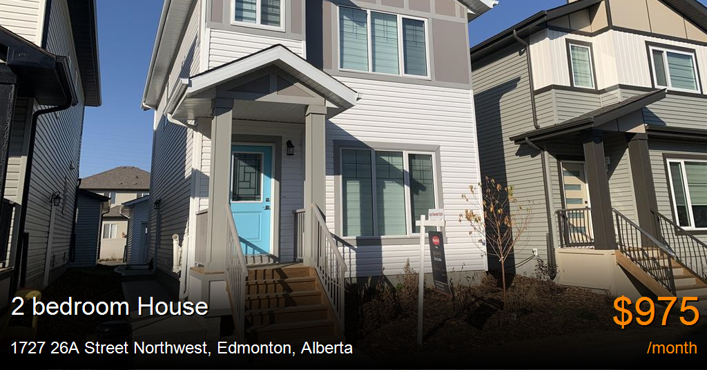 1727 26a street northwest, edmonton House for Rent