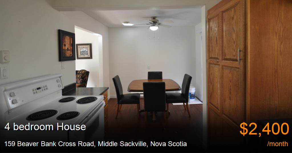 159 beaver bank cross road, middle sackville House for Rent