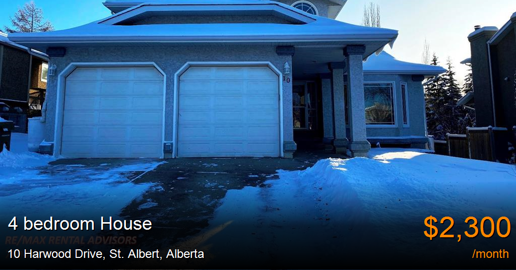 10 harwood drive, st. albert House for Rent