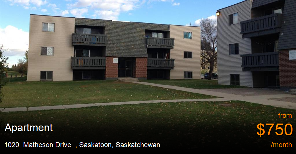 1020 matheson drive, saskatoon Apartment for Rent