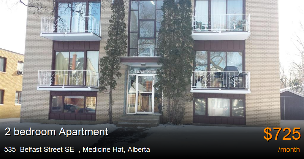 535 belfast street se, medicine hat Apartment for Rent