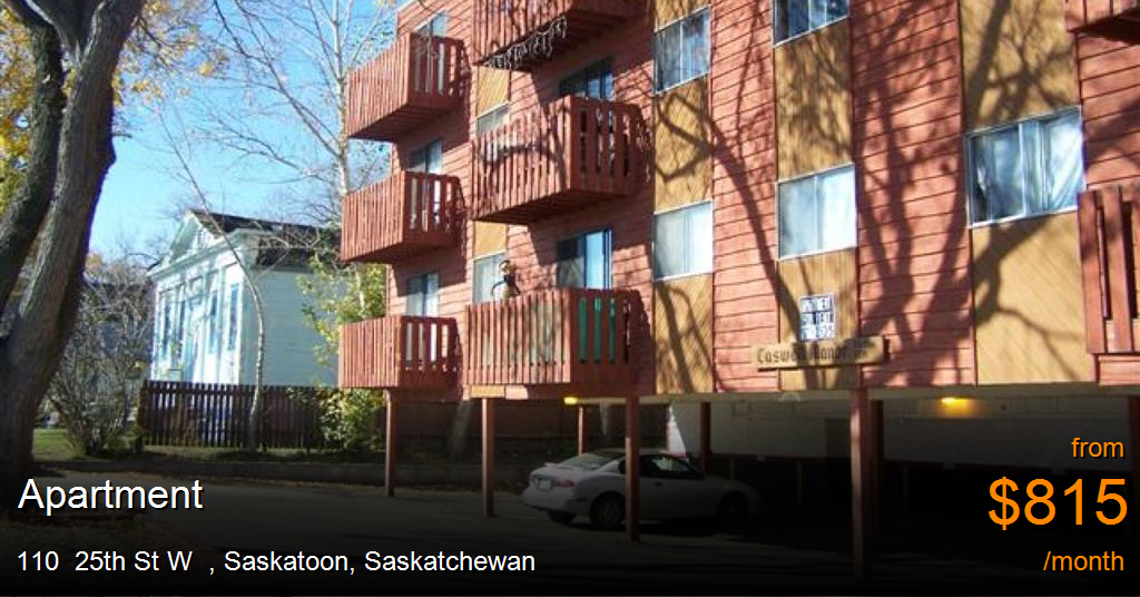 110 25th st w, saskatoon Apartment for Rent