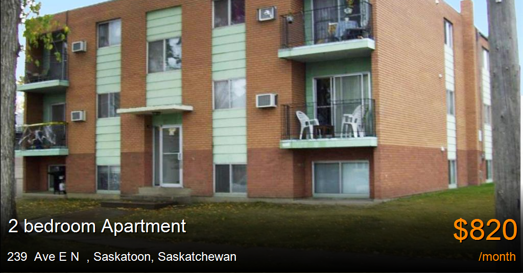 239 ave e n, saskatoon Apartment for Rent