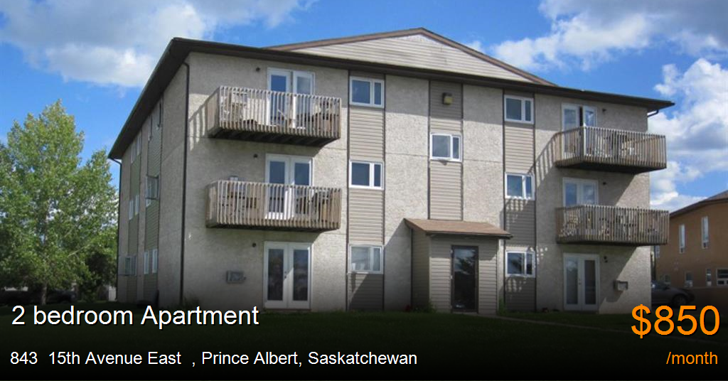 843 15th avenue east, prince albert Apartment for Rent