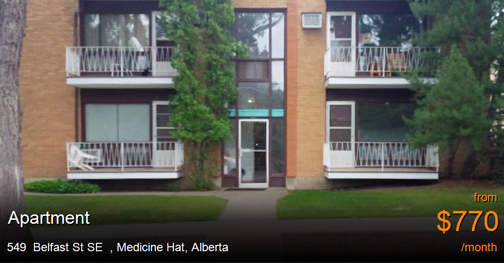 549 belfast st se, medicine hat Apartment for Rent