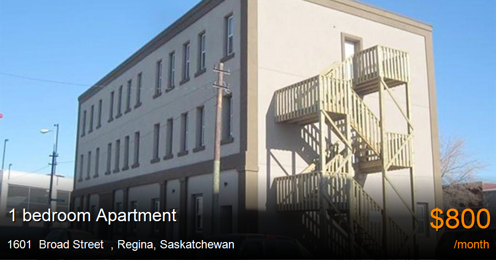 1601 broad street, regina Apartment for Rent