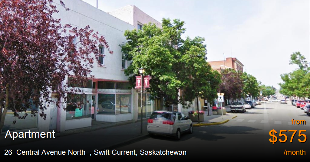26 central avenue north, swift current Apartment for Rent