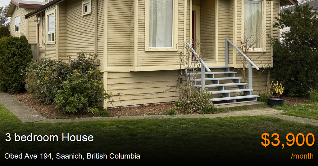 obed ave 194, saanich House for Rent