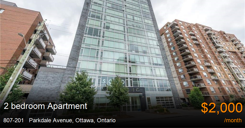 807201 parkdale avenue, ottawa Apartment for Rent