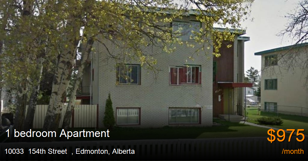 10033 154th street, edmonton Apartment for Rent