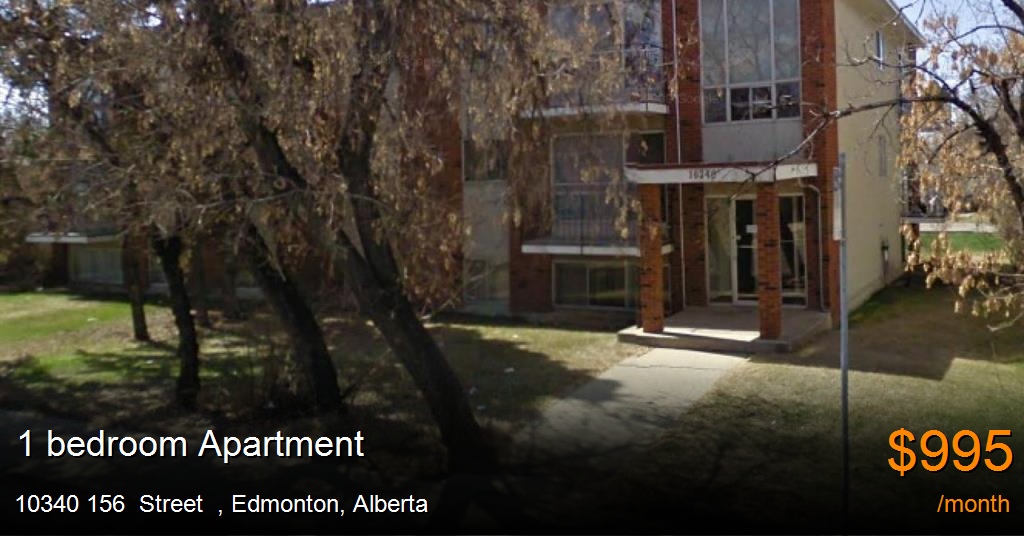 10340 156 street, edmonton Apartment for Rent