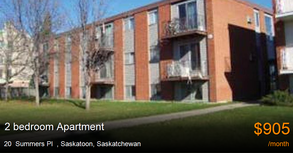 20 summers pl, saskatoon Apartment for Rent
