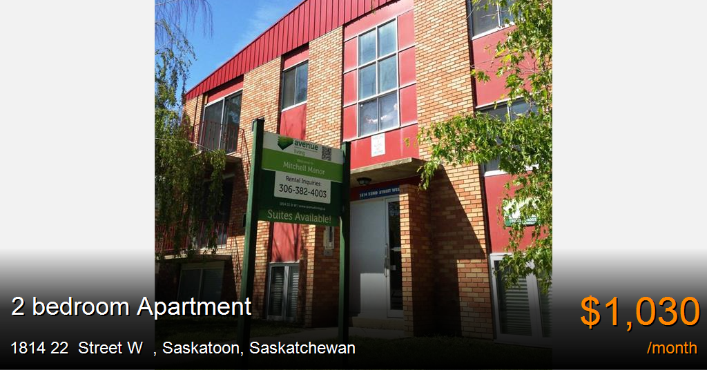 1814 22 street w, saskatoon Apartment for Rent