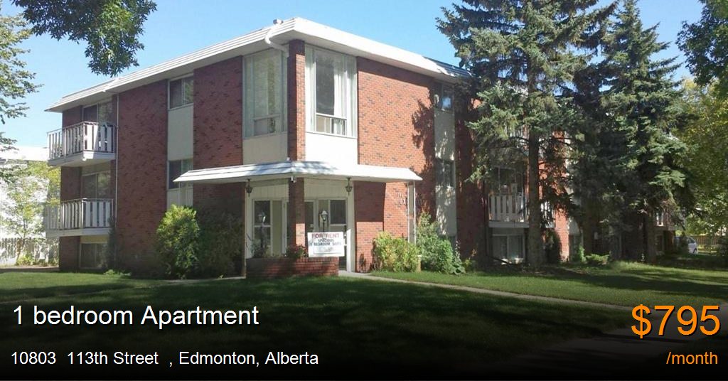 10803 113th street, edmonton Apartment for Rent