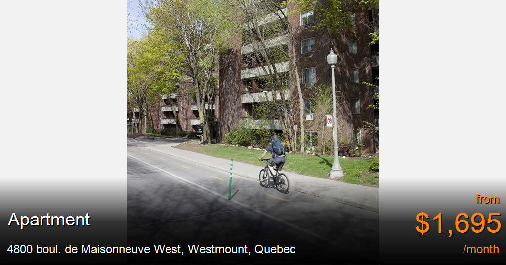 4800 boul. de maisonneuve west, westmount Apartment for Rent