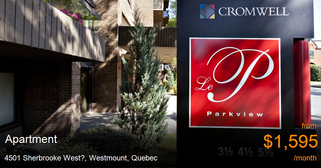 4501 sherbrooke west , westmount Apartment for Rent