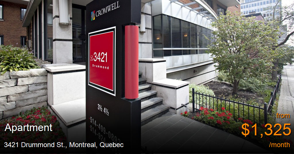 3421 drummond st., montreal Apartment for Rent