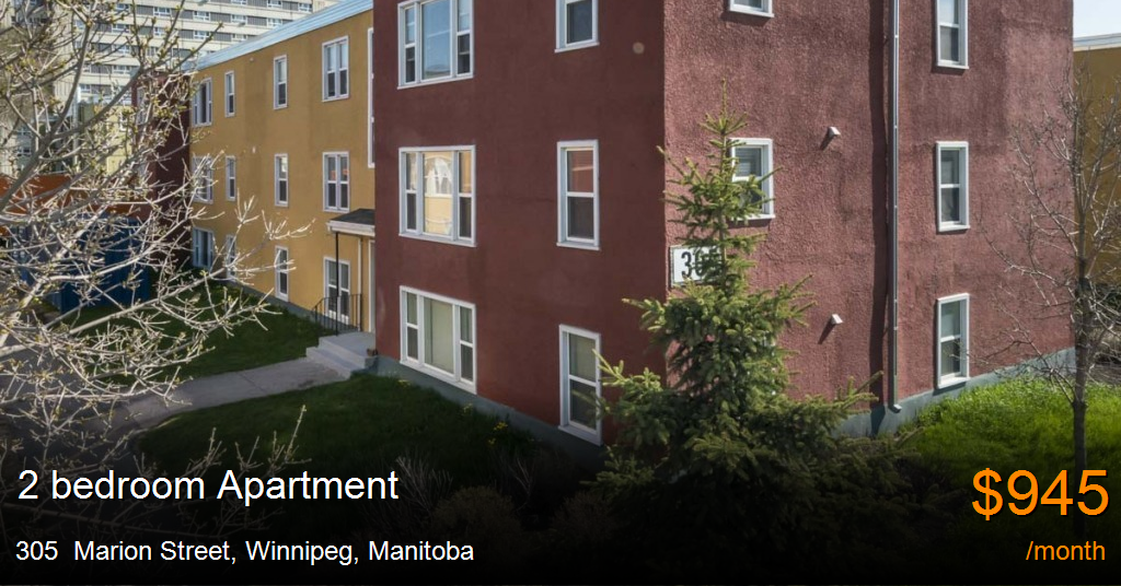 305 marion street, winnipeg Apartment for Rent