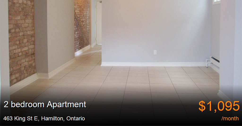 463 king st e, hamilton Apartment for Rent