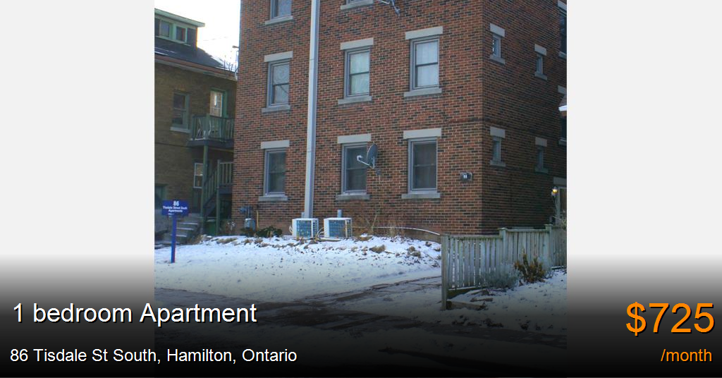 86 tisdale st south, hamilton Apartment for Rent