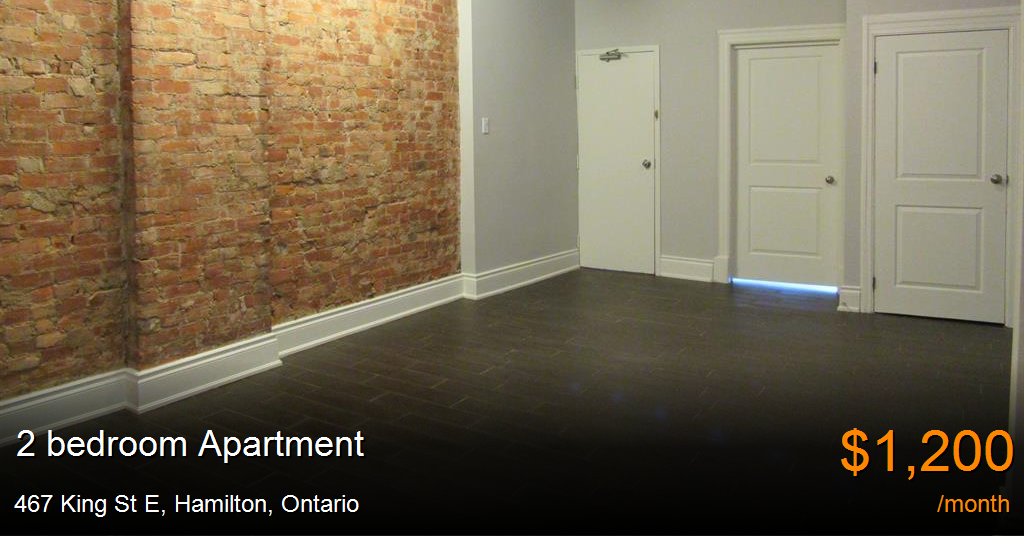 467 king st e, hamilton Apartment for Rent