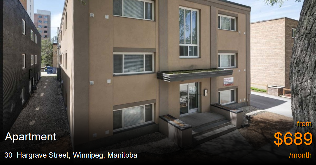 30 hargrave street, winnipeg Apartment for Rent