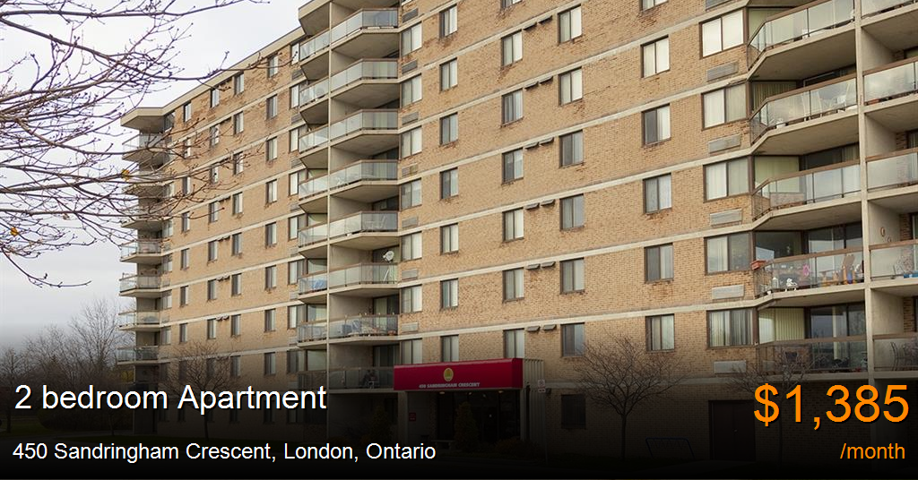 450 Sandringham Crescent, London Apartment for Rent