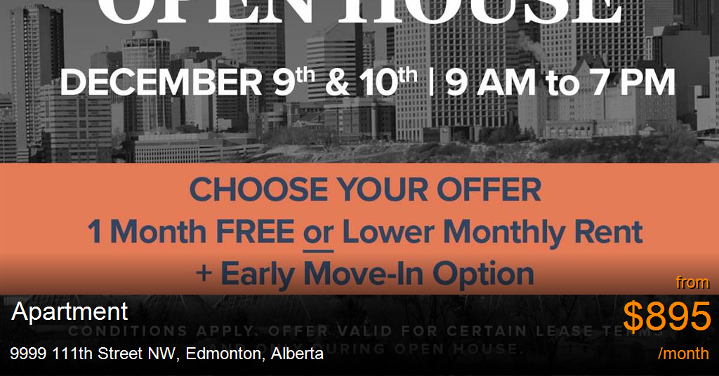 9999 111th Street NW, Edmonton Apartment for Rent