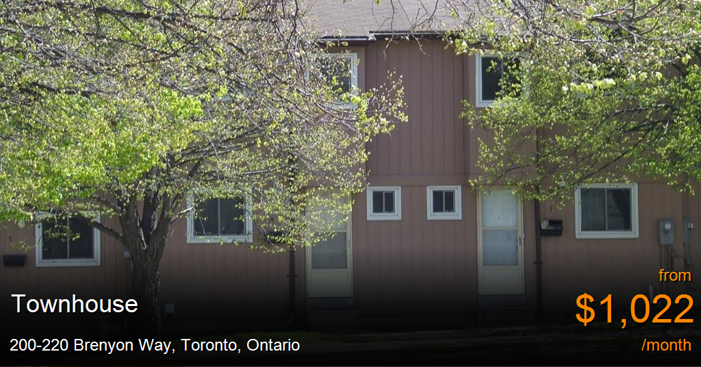 200220 brenyon way, toronto Townhouse for Rent