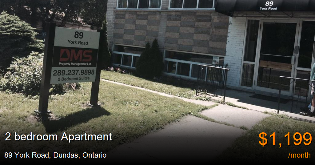 89 york road, dundas Apartment for Rent