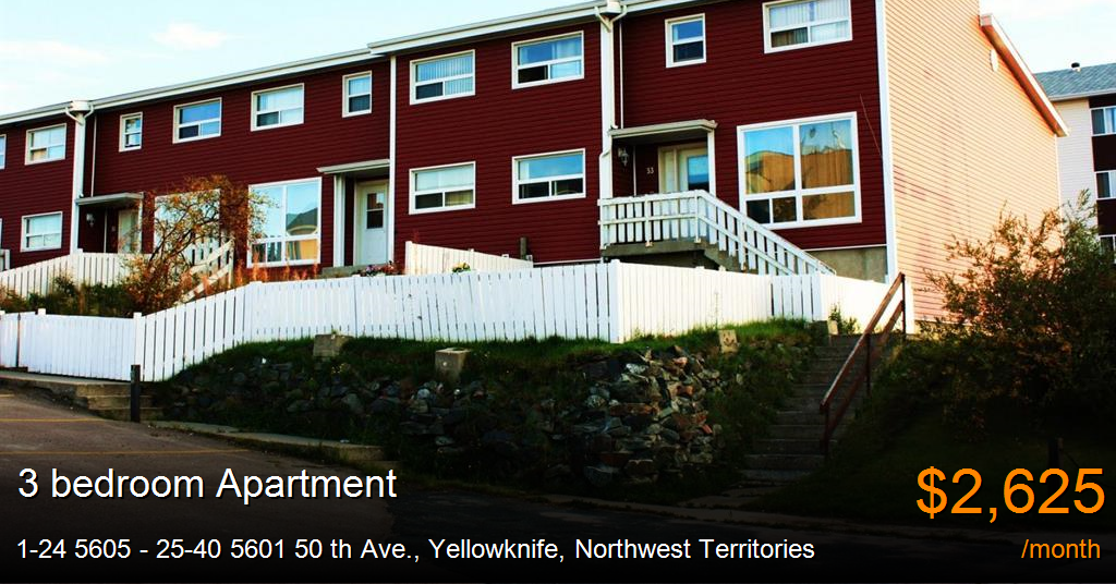 124 5605 2540 5601 50 th ave., yellowknife Apartment for Rent