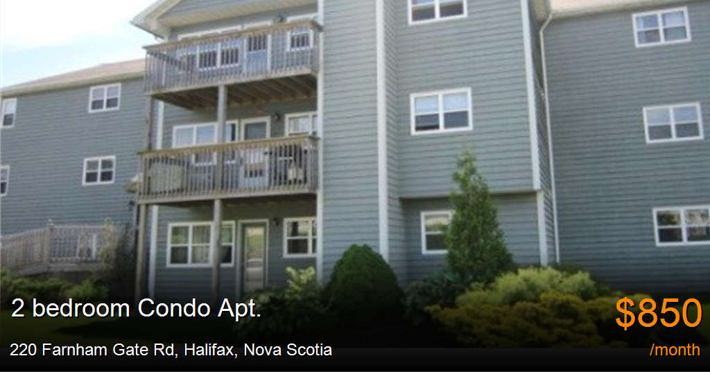 220 Farnham Gate Rd, Halifax Condo Apt. for Rent B33768