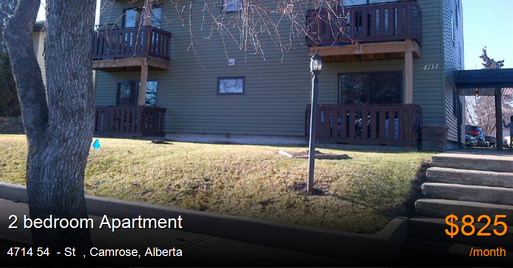 4714 54 st, camrose Apartment for Rent