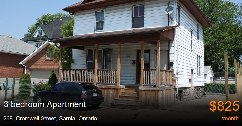 268 cromwell street, sarnia Apartment for Rent